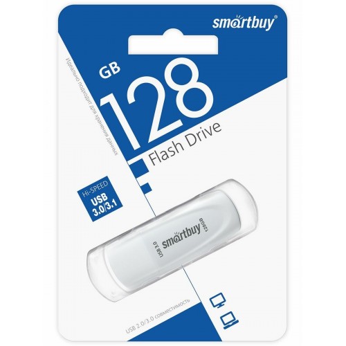 Флешка SMARTBUY (SB128GB3SCW) UFD 3.0/3.1 128GB (белый) 2