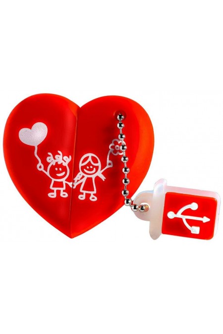 Флешка SMARTBUY (SB32GBHeart) UFD 2.0 32GB (сердце) 
