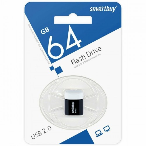Флешка SMARTBUY (SB64GBLARA-K) USB 2.0 64GB (черный) 5