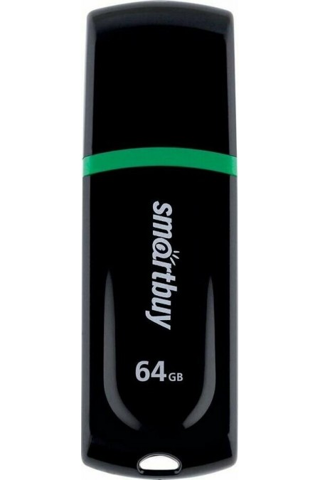 Флешка SMARTBUY (SB64GBPN-K) UFD 2.0 64GB (черный) 