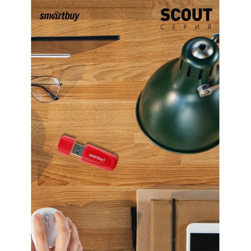 Флешка SmartBuy Scout USB 2.0 16GB (SB016GB2SCR) (красный) 1