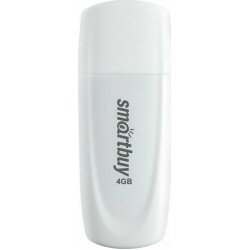 Флешка SmartBuy Scout USB 2.0 4GB (SB004GB2SCW) (белый)