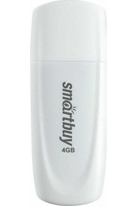 Флешка SmartBuy Scout USB 2.0 4GB (SB004GB2SCW) (белый) 