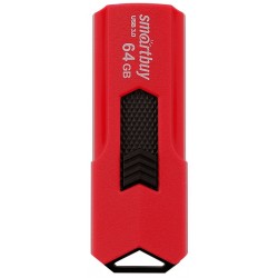 Флешка Smartbuy Stream USB 2.0 64GB (SB64GBST-R3) (красный)