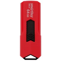 Флешка Smartbuy Stream USB 2.0 64GB (SB64GBST-R3) (красный)