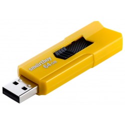Флешка Smartbuy Stream USB 2.0 64GB (SB64GBST-Y) (желтый)