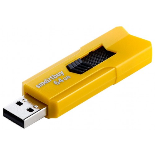 Флешка Smartbuy Stream USB 2.0 64GB (SB64GBST-Y) (желтый) 
