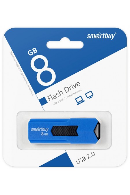 Флешка SMARTBUY STREAM USB 2.0 8GB (SB8GBST-B) (синий) 4