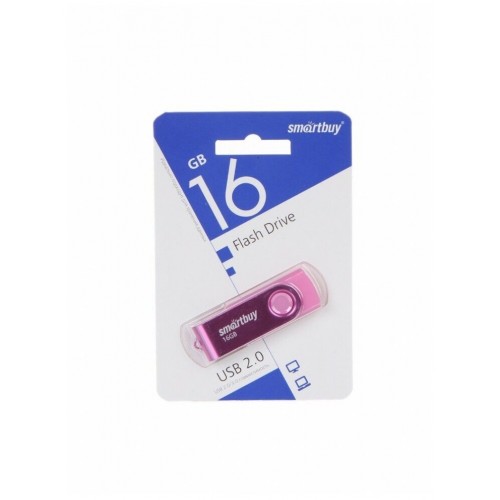 Флешка SmartBuy Twist USB 2.0 16GB (SB016GB2TWP) (розовый) 1