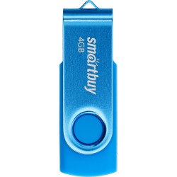 Флешка SMARTBUY Twist USB 2.0 4GB (SB004GB2TWB) (синий)