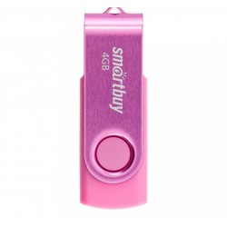 Флешка SmartBuy Twist USB 2.0 4GB (SB004GB2TWP) (розовый)