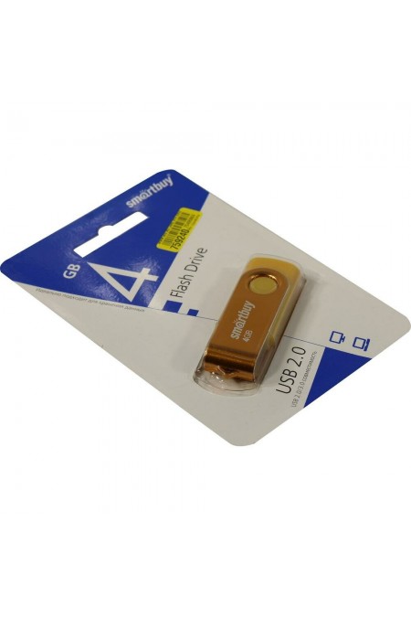 Флешка SmartBuy Twist USB 2.0 4GB (SB004GB2TWY) (желтый) 5
