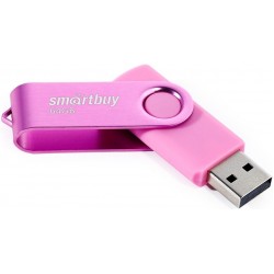 Флешка SMARTBUY Twist USB 2.0 64GB (SB064GB2TWP) (розовый)