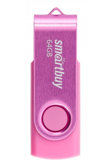 Флешка SMARTBUY Twist USB 2.0 64GB (SB064GB2TWP) (розовый) 1