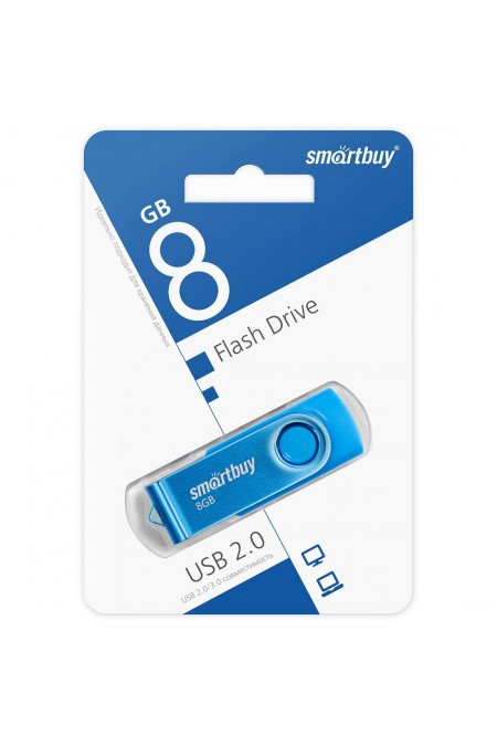 Флешка SmartBuy Twist USB 2.0 8GB (SB008GB2TWB) (синий) 2