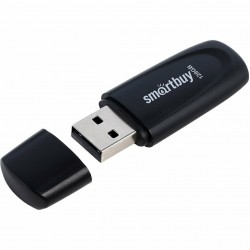 Флешка SMARTBUY USB 2.0 128GB (SB128GB2SCK) (черный)