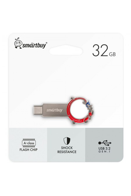 Флешка SMARTBUY USB 3.0/3.1 32GB (SB32GB3MSN) (серебристый) 4