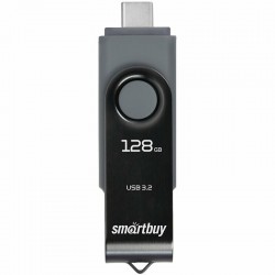 Флешка SMARTBUY USB 3.2 Gen 1 128GB (SB128GB3DUOTWK) (черный)