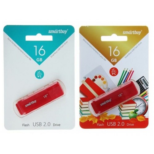 Флешка SmartBuy USB2.0 16GB (SB16GBDK-R) (красный) 6
