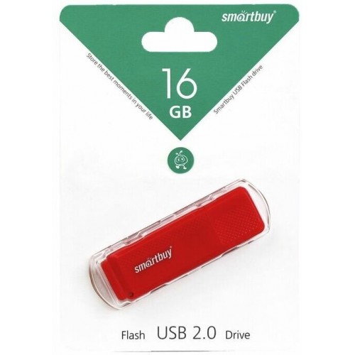 Флешка SmartBuy USB2.0 16GB (SB16GBDK-R) (красный) 7