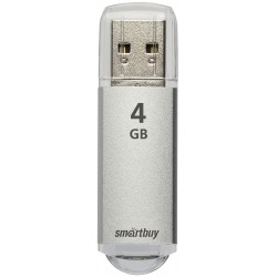 Флешка Smartbuy V-Cut (SB4GBVC-S) USB 2.0 4GB (серебристый)