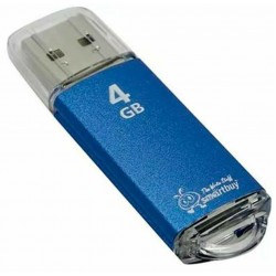 Флешка SMARTBUY V-CUT USB 2.0 4GB (SB4GBVC-B) (синий)