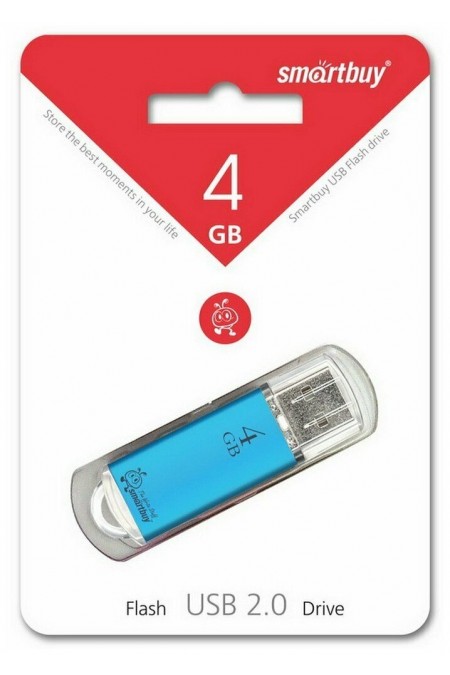 Флешка SMARTBUY V-CUT USB 2.0 4GB (SB4GBVC-B) (синий) 3