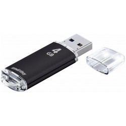 Флешка Smartbuy V-Cut USB 2.0 4GB (SB4GbVC-K) (черный)
