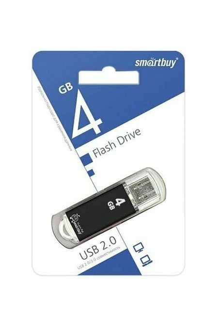 Флешка Smartbuy V-Cut USB 2.0 4GB (SB4GbVC-K) (черный) 2