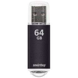 Флешка Smartbuy V-Cut USB 2.0 64GB (SB64GBVC-K) (черный)