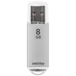 Флешка SmartBuy V-Cut USB 2.0 8 GB (SB8GBVC-S) (серебристый)