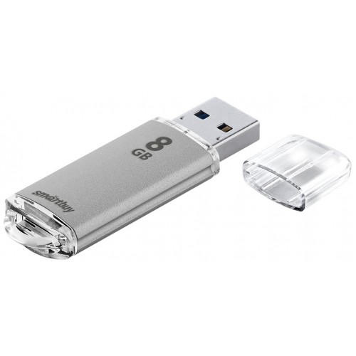 Флешка SmartBuy V-Cut USB 2.0 8 GB (SB8GBVC-S) (серебристый) 4
