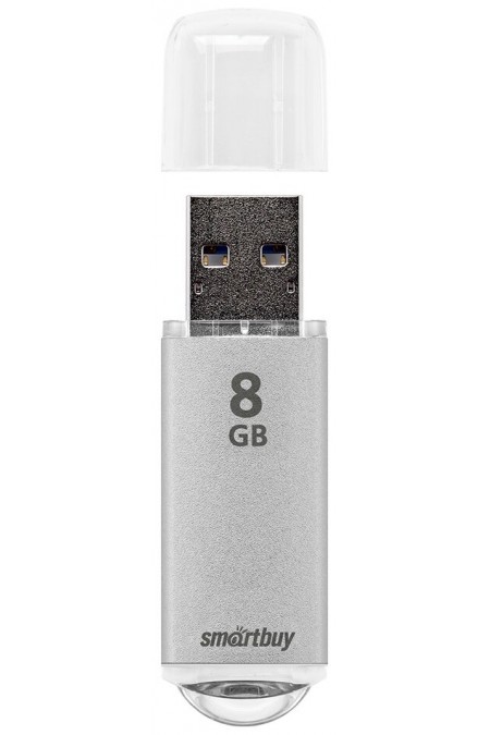 Флешка SmartBuy V-Cut USB 2.0 8 GB (SB8GBVC-S) (серебристый) 2