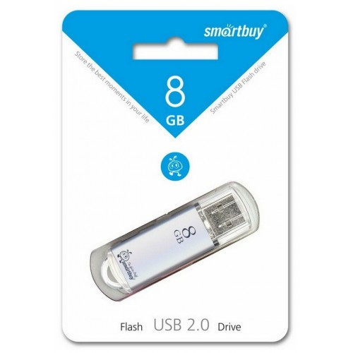 Флешка SmartBuy V-Cut USB 2.0 8 GB (SB8GBVC-S) (серебристый) 7