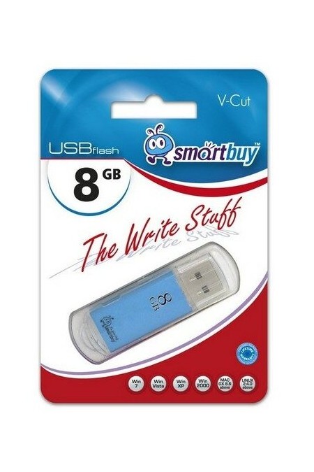 Флешка SMARTBUY V-Cut USB 2.0 8GB (синий) 4