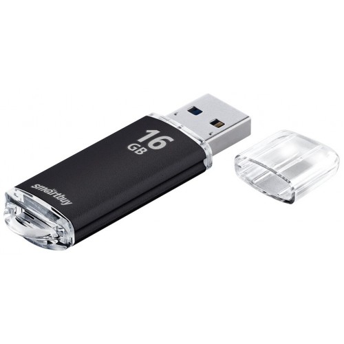 Флешка Smartbuy V-Cut USB2.0 16GB (SB16GBVC-K) (черный) 1