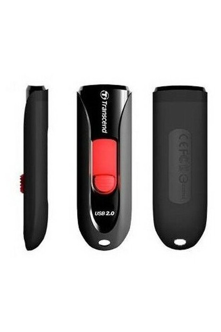 Флешка TRANSCEND 590 USB 2.0 64GB (TS64GJF590K) (черный/красный) 9