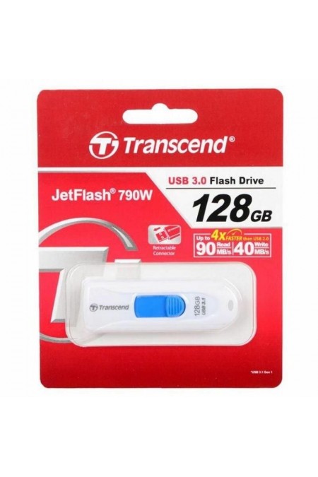 Флешка Transcend 790 USB3.0 128GB (TS128GJF790W) (белый) 4