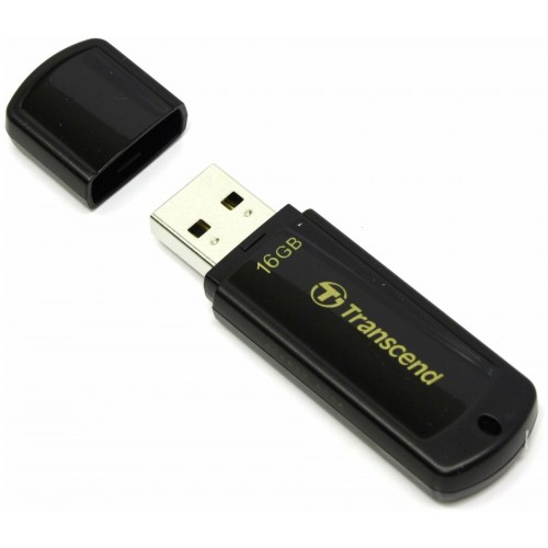 Флешка Transcend JetFlash 350 16GB (TS16GJF350) (черный) 1