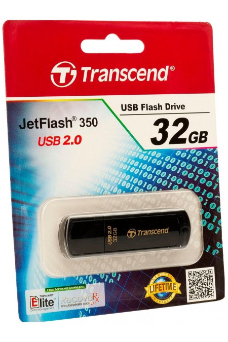Флешка Transcend JetFlash 350 32GB (TS32GJF350) (черный) 7