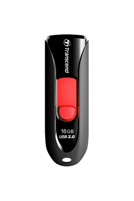 Флешка Transcend JetFlash 590 16GB (TS16GJF590K) (черный/красный) 
