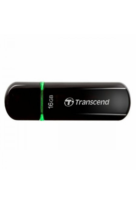 Флешка TRANSCEND Jetflash 600 USB 2.0 16GB (TS16GJF600) (черный/зеленый) 