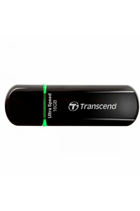 Флешка TRANSCEND Jetflash 600 USB 2.0 16GB (TS16GJF600) (черный/зеленый) 1