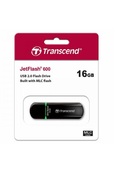 Флешка TRANSCEND Jetflash 600 USB 2.0 16GB (TS16GJF600) (черный/зеленый) 4