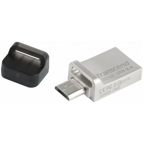 Флешка Transcend JetFlash 880 32GB (TS32GJF880S) (серебристый) 