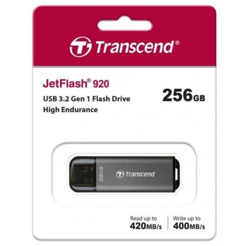 Флешка Transcend JetFlash 920 256GB (TS256GJF920) (темно-серый) 