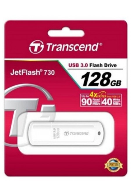 Флешка Transcend TS128GJF730 USB 3.0 128GB (белый) 4