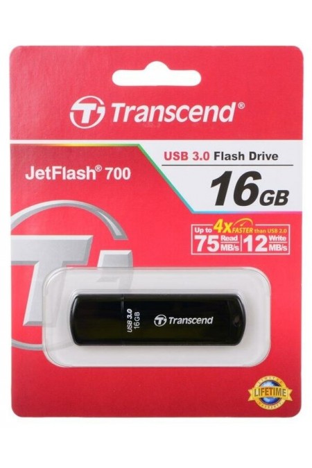 Флешка Transcend TS16GJF700 USB3.0 16GB (черный) 7