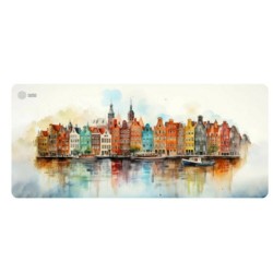 Коврик Cactus Amsterdam CS-MP-PRO12XXL 900x400мм (белый/рисунок)