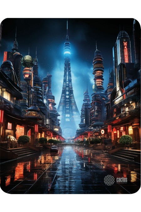 Коврик Cactus CS-MP-D05M City 300x250мм (рисунок) 